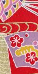 Eventail traditionnel fond rouge Eventail traditionnel fond rouge