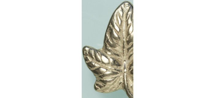 Bouton bronze feuille