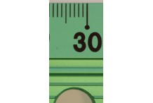 Règle de sécurité 30 cm alu vert