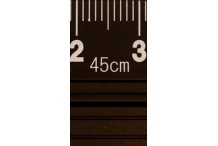 Règle de sécurité 45 cm alu noir