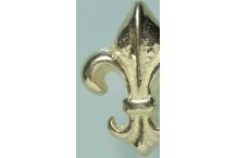 Bouton bronze fleur de lys